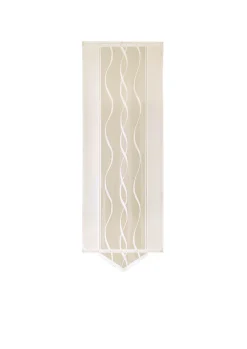 Moderne Schiebegardine mit dezentem Wellen-Design