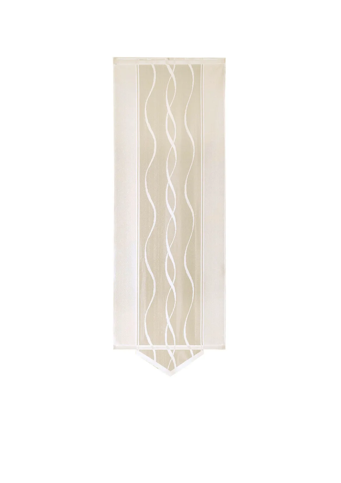 Moderne Schiebegardine mit dezentem Wellen-Design