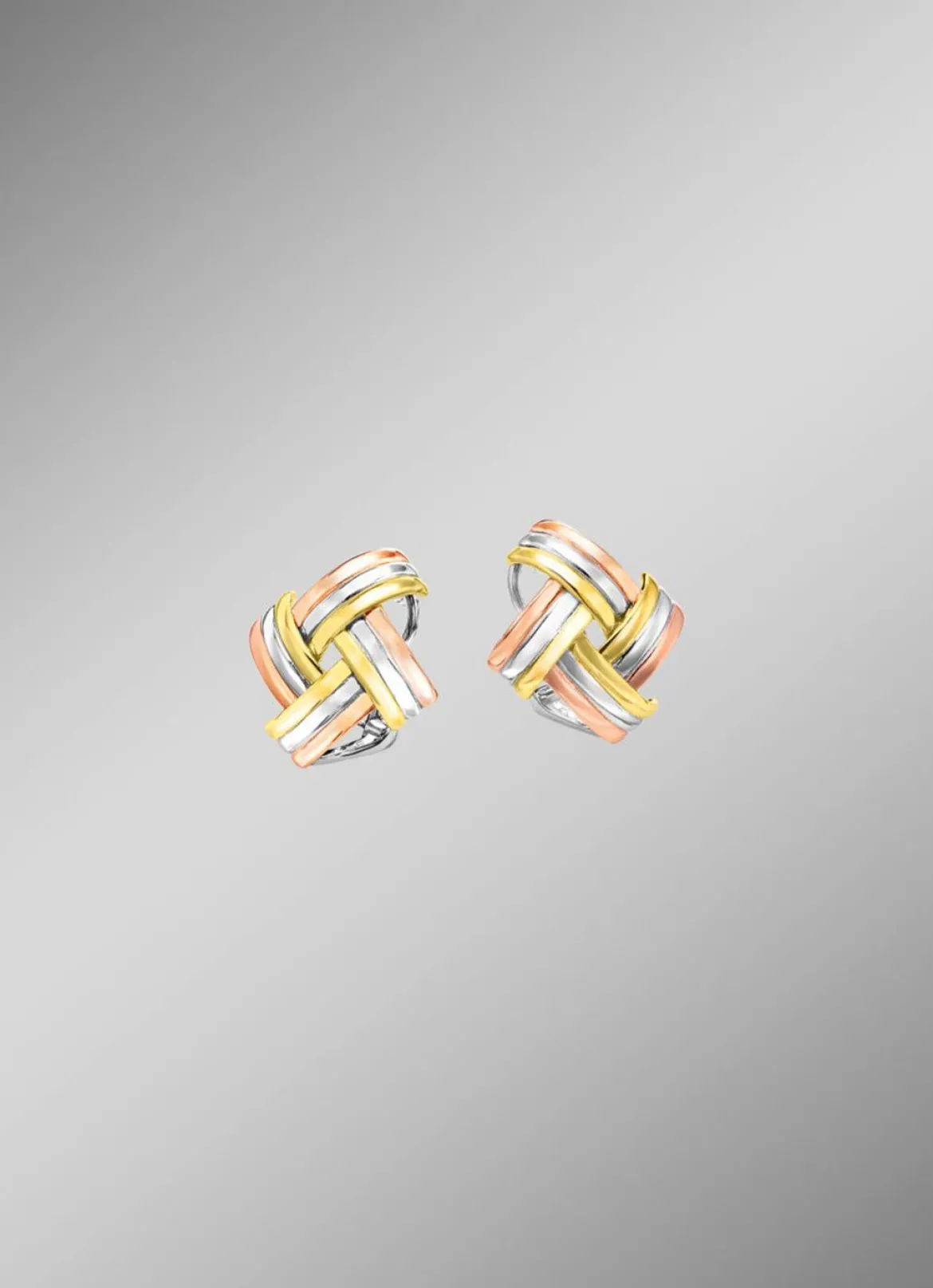 Modische Knoten-Clipstecker in Tricolor