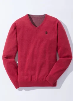 Modischer V-Pullover in 6 Farben