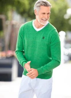 Modischer V-Pullover in 6 Farben