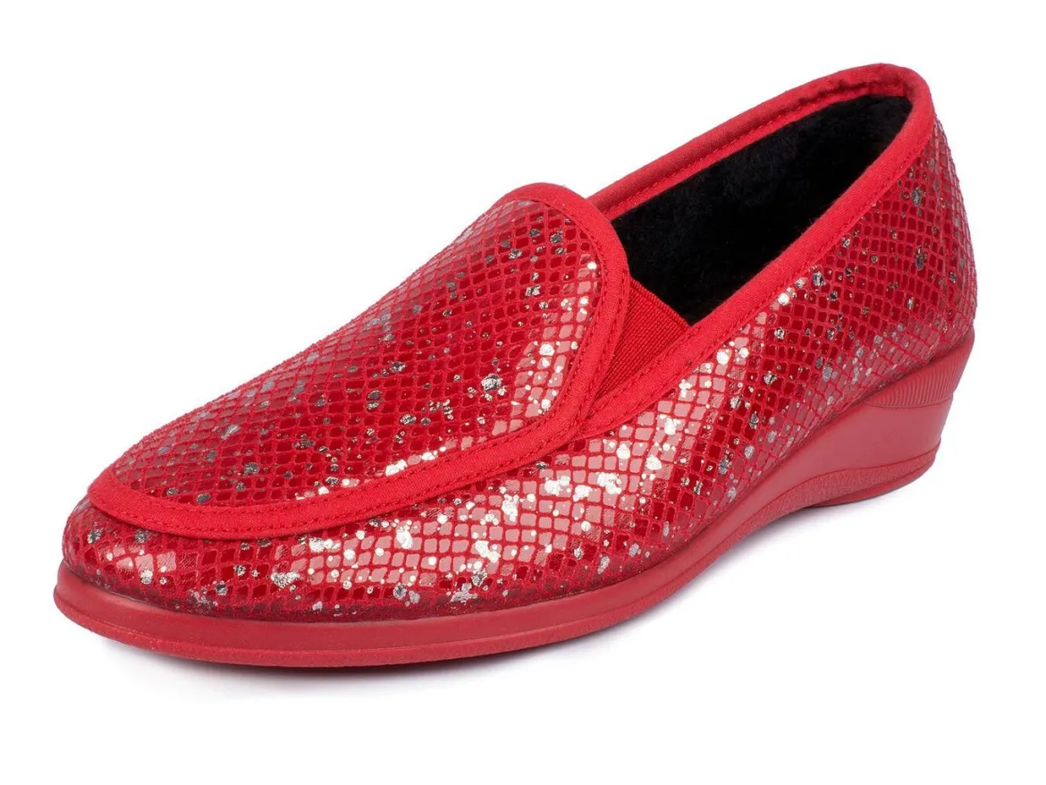 Mokassin in eleganter Kroko-Optik