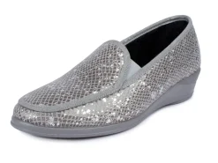 Mokassin in eleganter Kroko-Optik