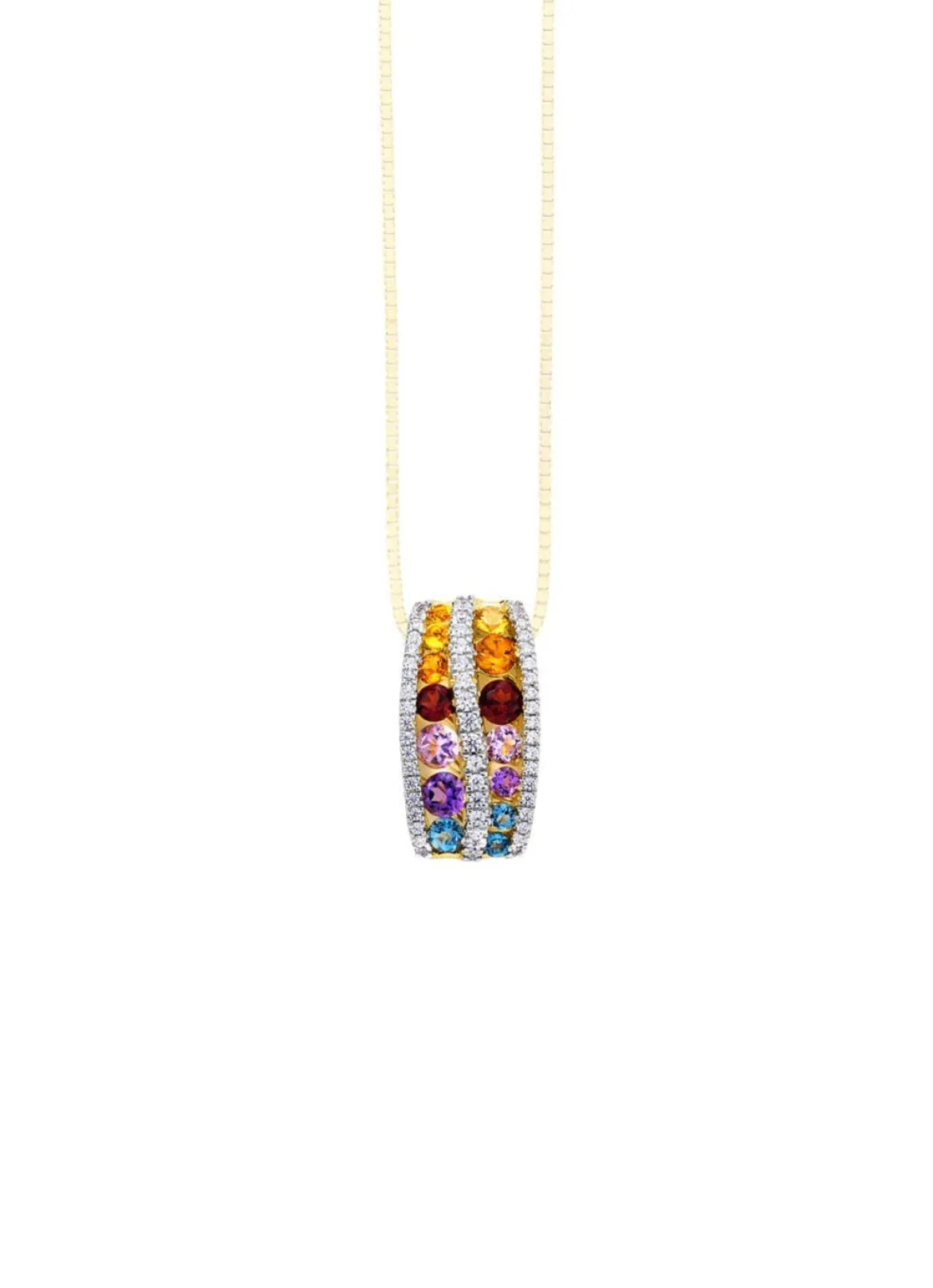 Multicolor Anhänger aus Gold