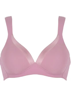Naturana BH mit Satinblende am Dekolleté