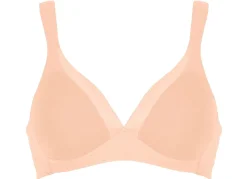 Naturana BH mit Satinblende am Dekolleté