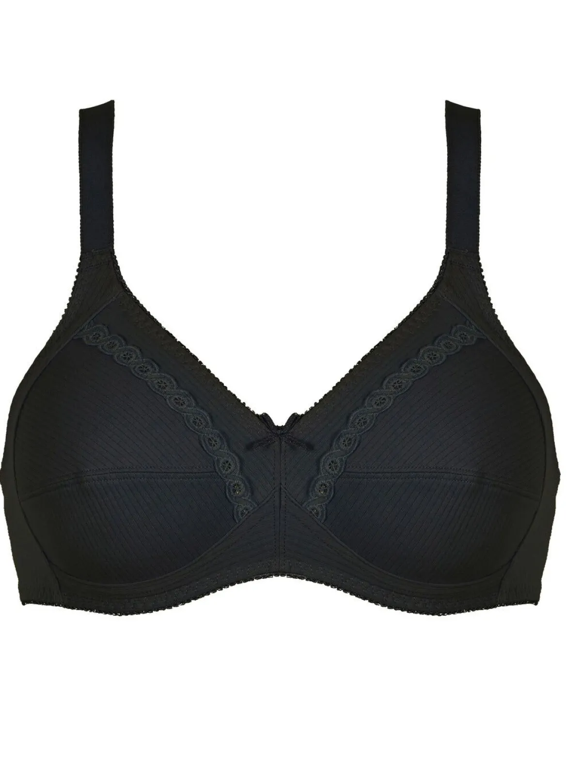 Naturana Zweierpack BH mit dekorativem Spitzenband in den Cups