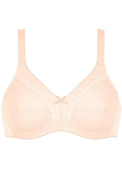 Naturana Zweierpack BH mit dekorativem Spitzenband in den Cups