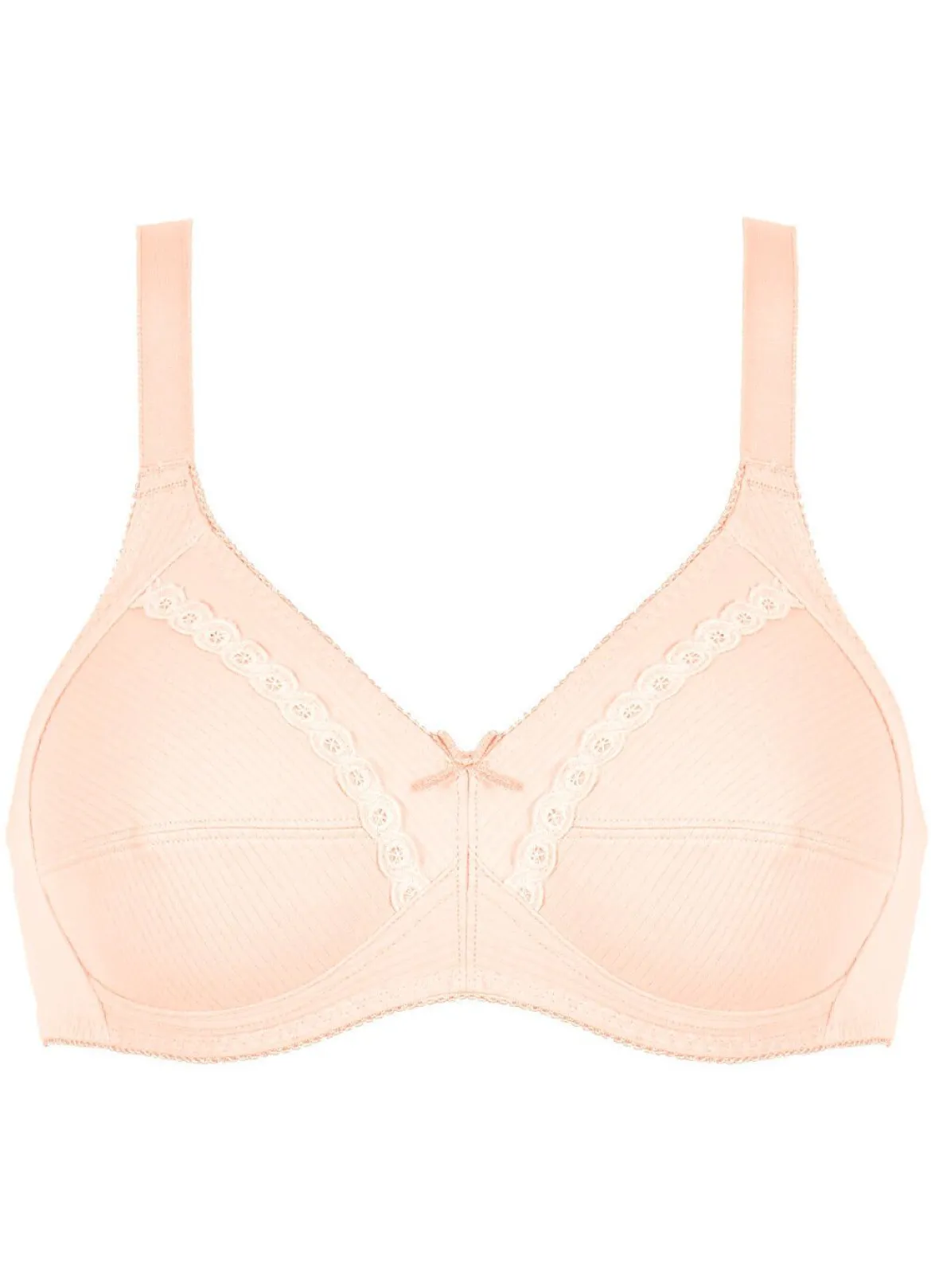 Naturana Zweierpack BH mit dekorativem Spitzenband in den Cups