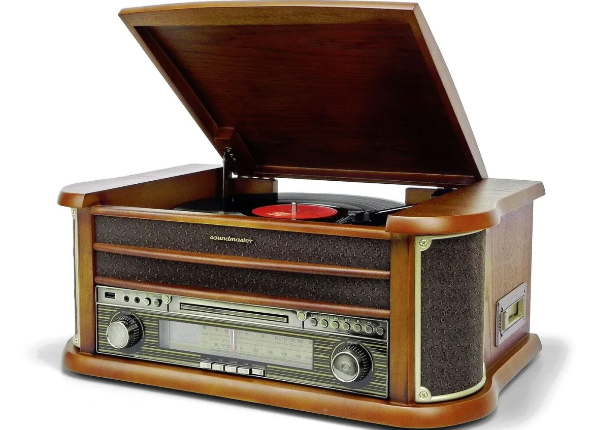Nostalgie-Stereoanlage mit MP3-Direktaufnahmefunktion