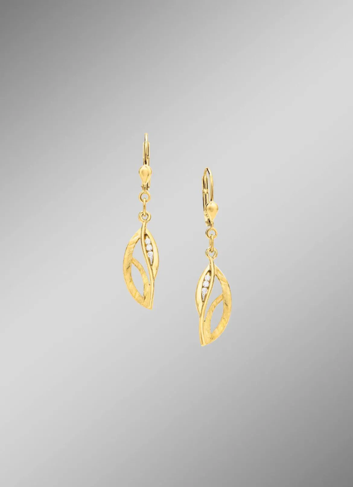 Ohrringe aus Gold mit Zirkonia