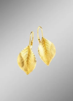 Ohrringe im Blatt-Design
