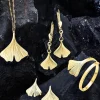Ohrstecker Ginkgoblatt