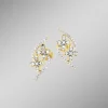 Ohrstecker im Blumen-Design, 20 Brillanten, 44 Diamanten