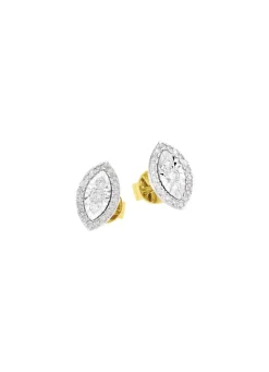 Ohrstecker mit 6 Brillanten und 40 Diamanten