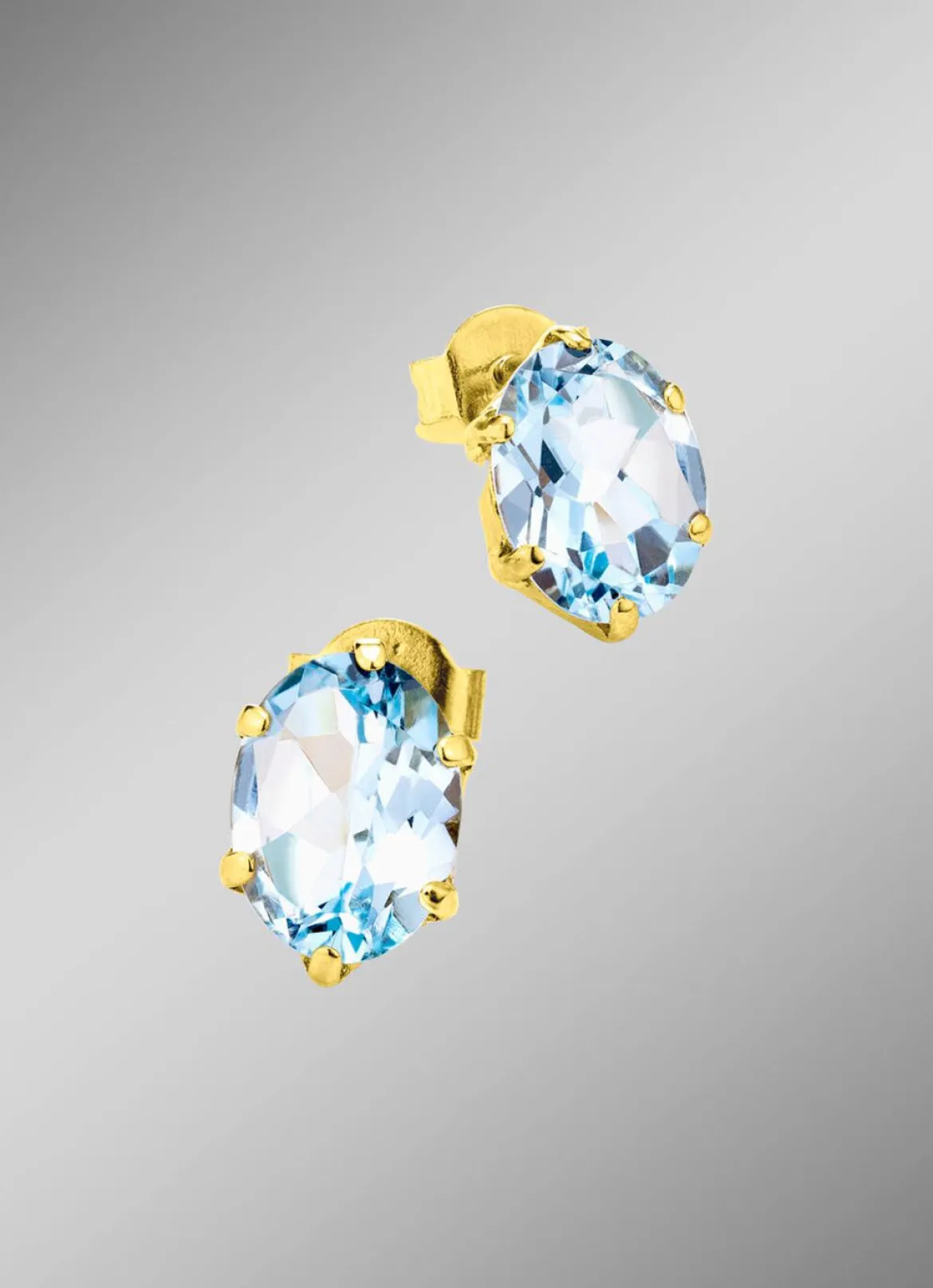Ohrstecker mit Blautopas