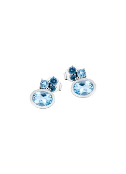 Ohrstecker mit Blautopas (beh.)