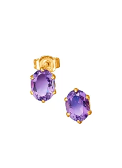 Ohrstecker mit echt Amethyst
