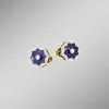 Ohrstecker mit echt Lapislazuli, Brillanten und Diamanten