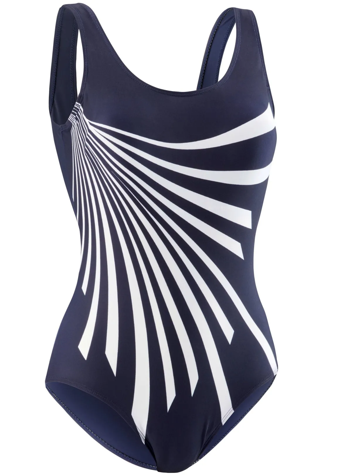Pacific Fashion Badeanzug mit platziertem Druckdessin und Halbkorsage