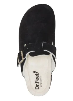 Pantoffel aus weichem Veloursleder