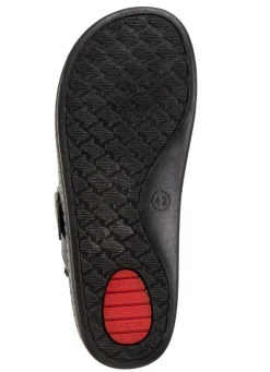 Pantolette aus Nappaleder mit luftiger Perforation