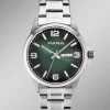 Para-Quartz-Herrenuhr mit Stahlbandgehäuse