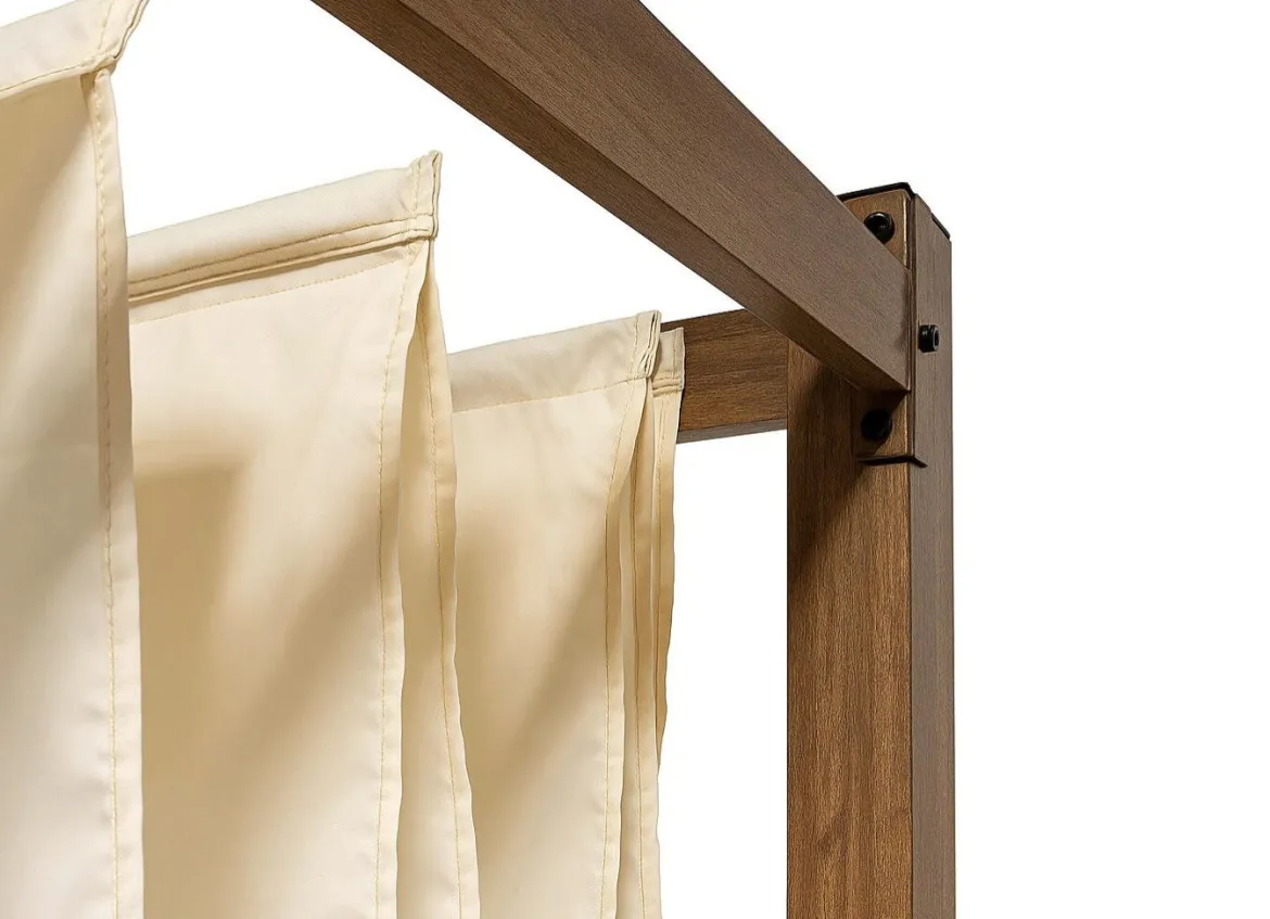 Pergola mit pulverbeschichtetem Stahlgestell