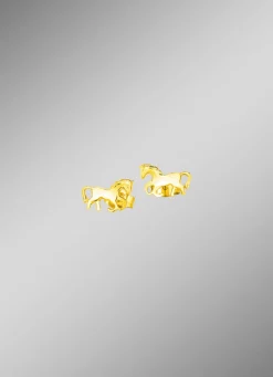 Pferde-Ohrstecker aus Gold