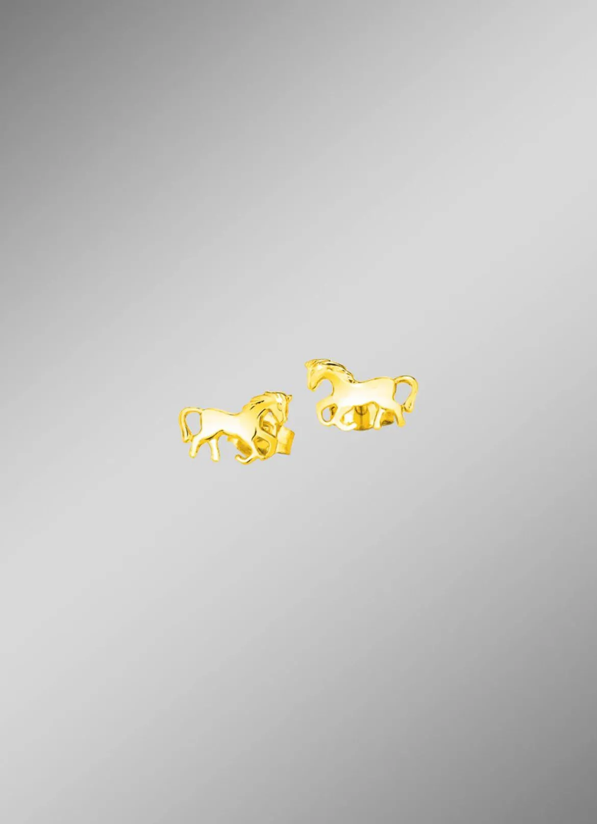 Pferde-Ohrstecker aus Gold