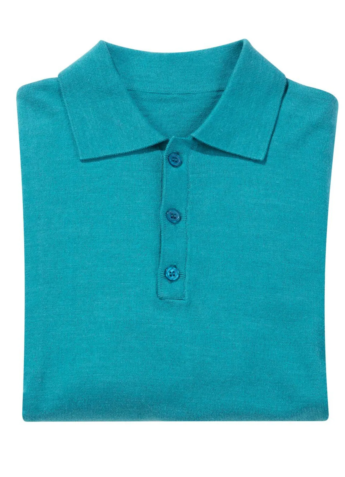 Polopullover mit kurzer Knopfleiste in 4 Farben