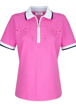 Poloshirt mit Cut-Outs in 2 Farben