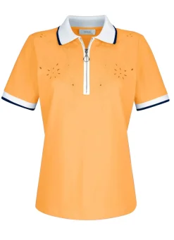 Poloshirt mit Cut-Outs in 2 Farben