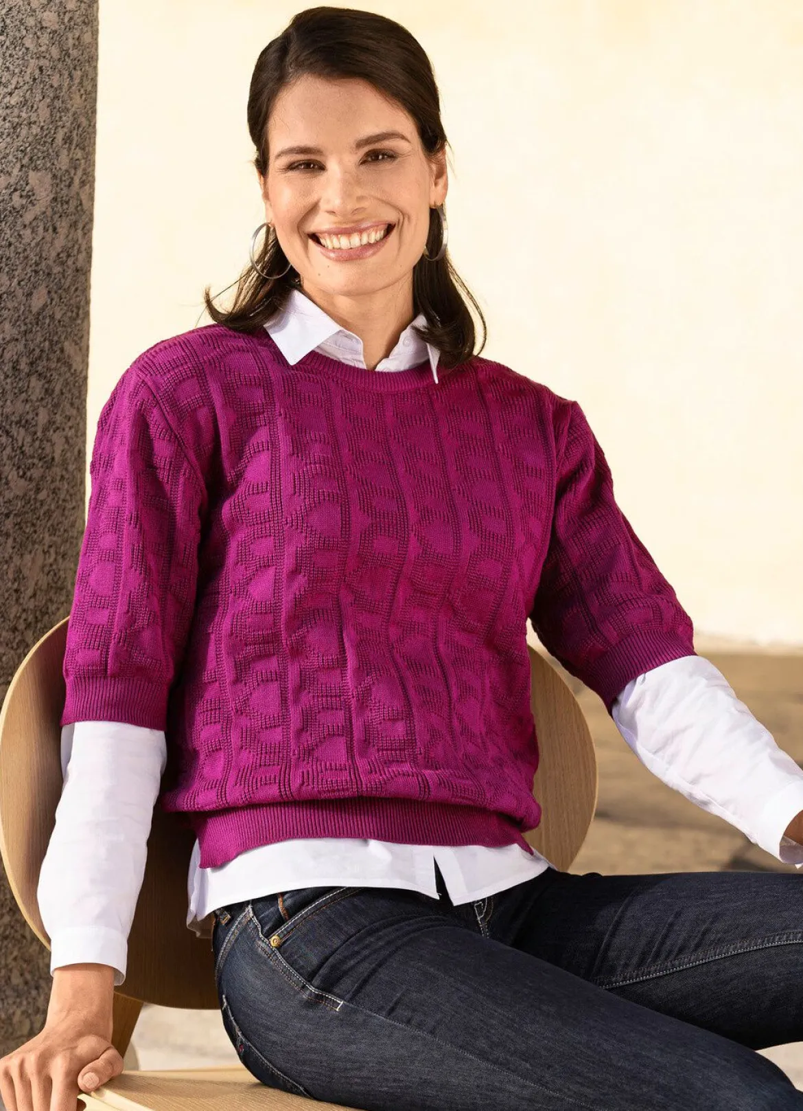 Pulli in Strickmix