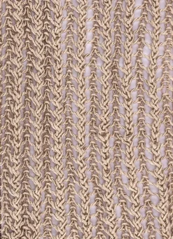 Pullover aus edel glänzendem Bändchengarn