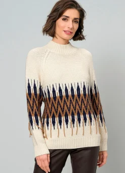 Pullover in Biesenstrick