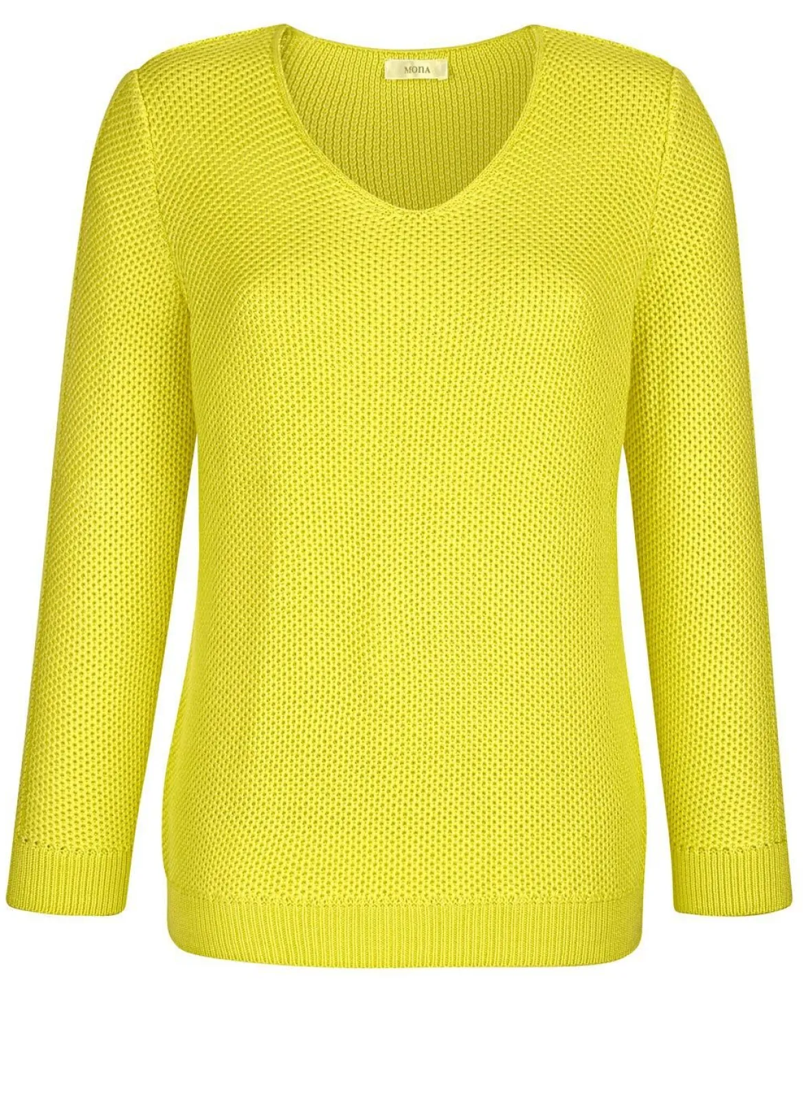 Pullover in dekorativer Struktur