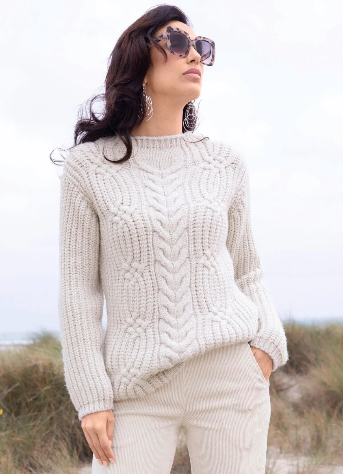 Pullover in flauschig weichem Grobstrick