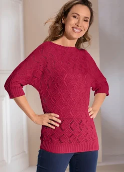 Pullover in Fledermausform