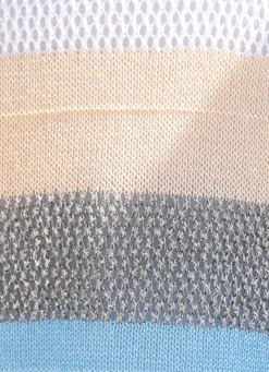 Pullover in Garnmix mit Glanzeffekt
