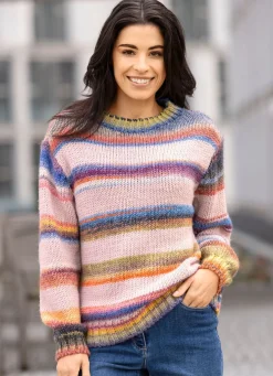 Pullover in Grobstrick