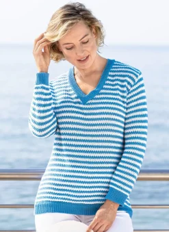 Pullover in Ringeldessin