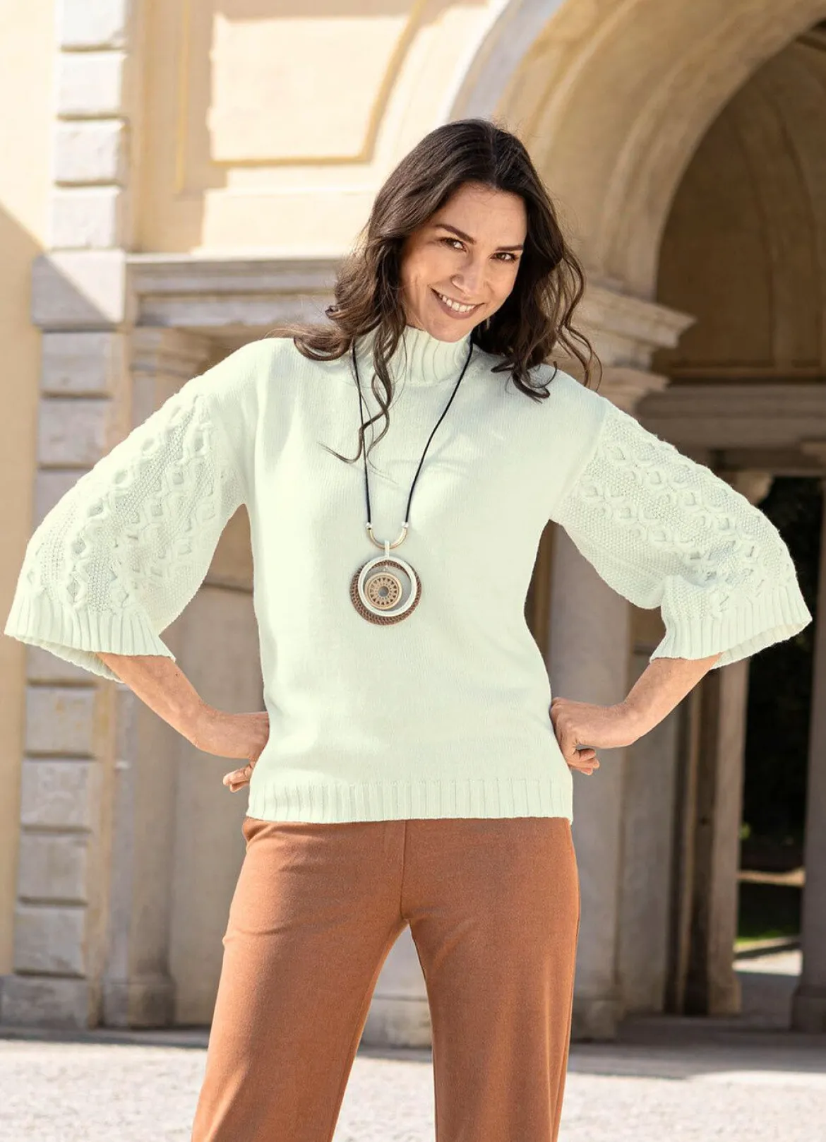 Pullover in Strickmix