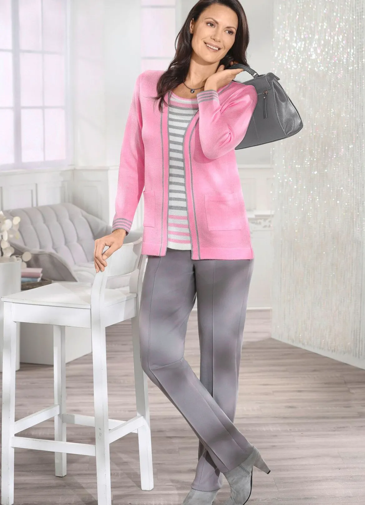 Pullover in Twinset-Optik