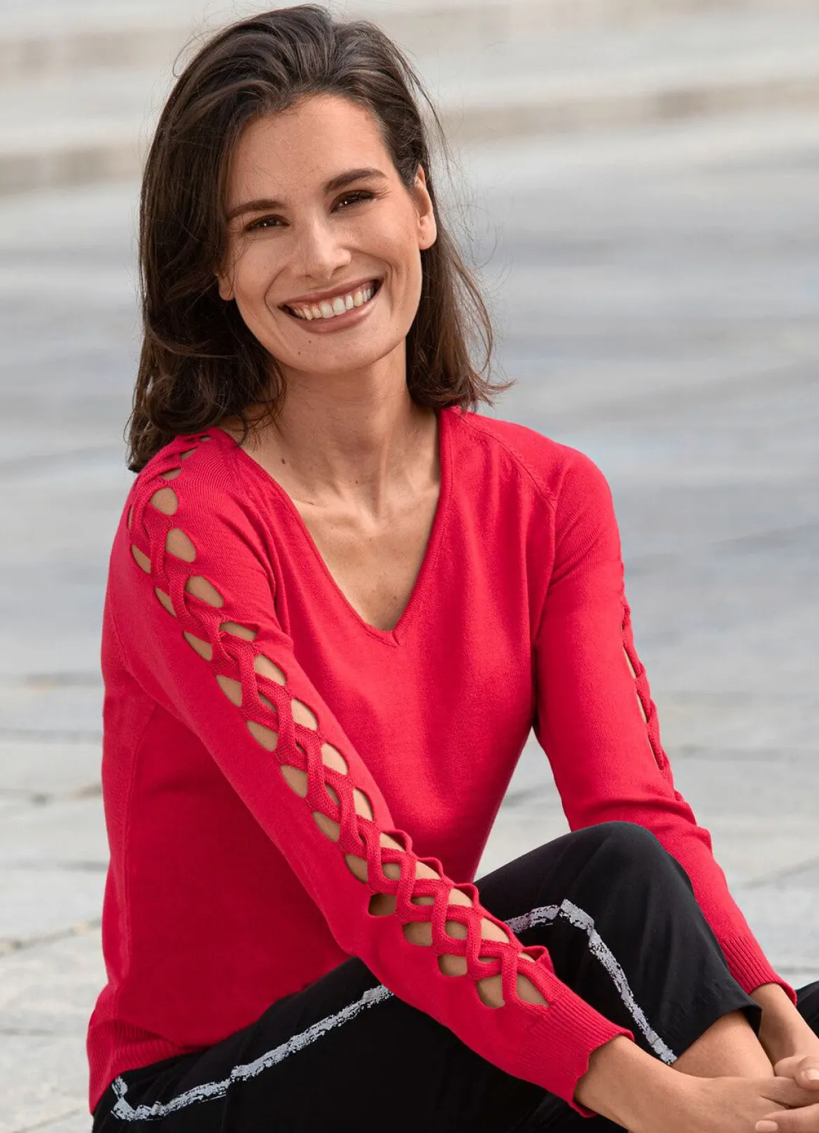 Pullover in weicher leicht glänzender Qualität