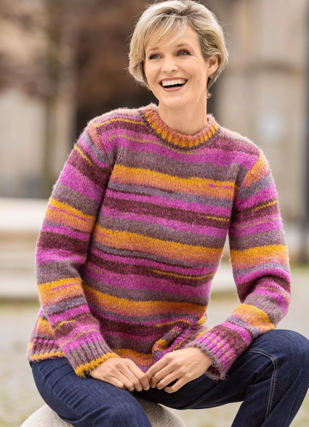 Pullover mit Farbverlauf