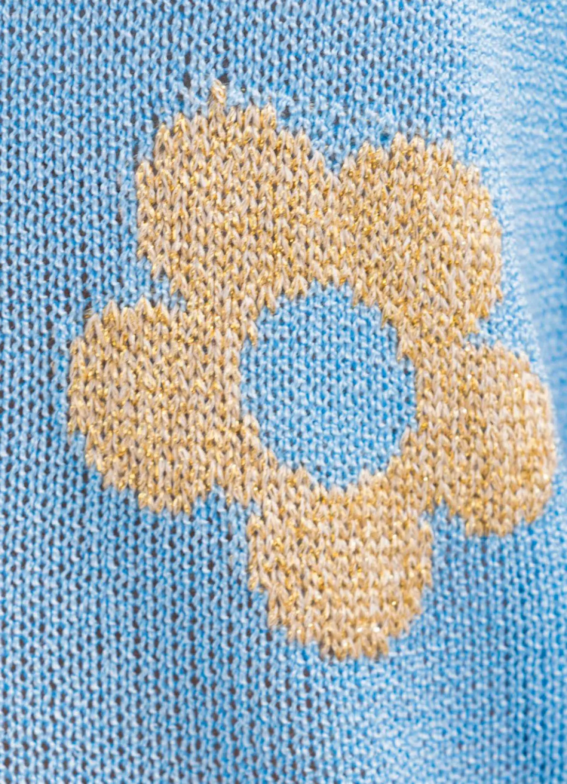 Pullover mit Glitzer in Blumenmotiven