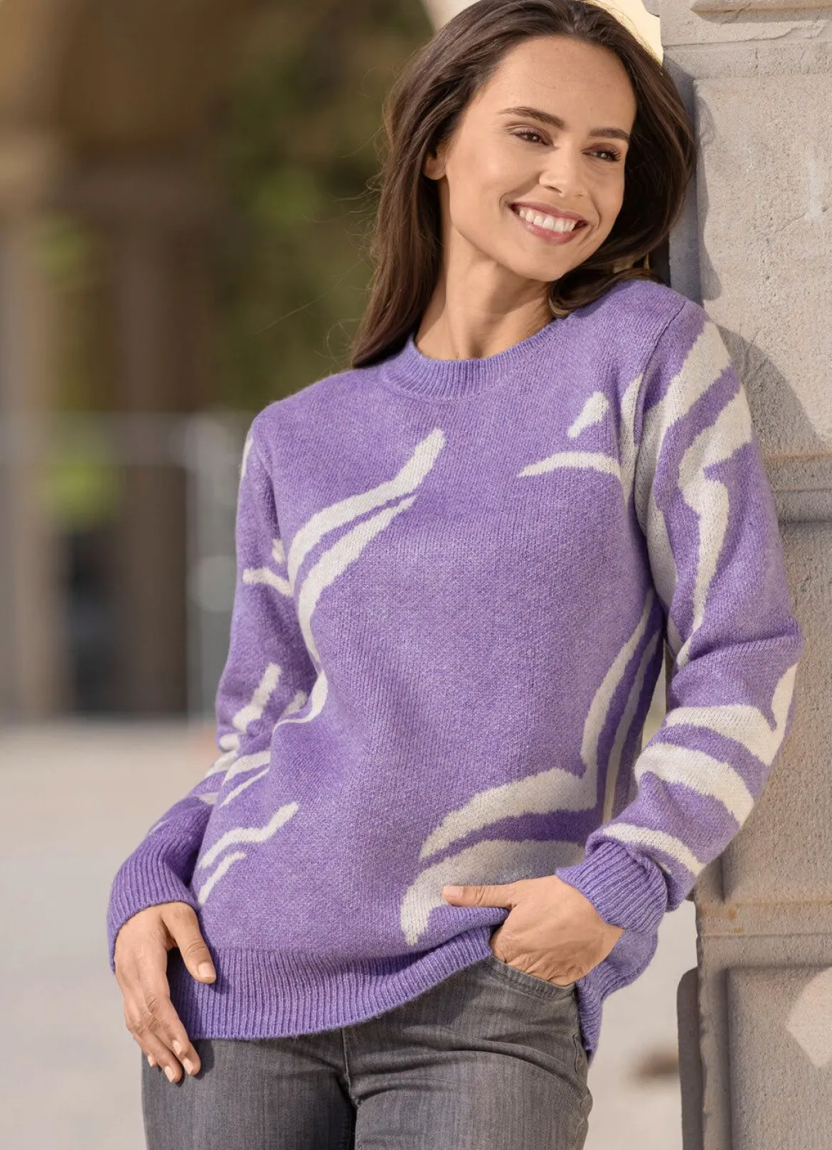 Pullover mit grafischem Muster