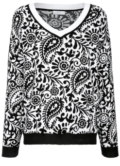 Pullover mit Kontrastabschlüssen