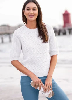 Pullover mit recycelter Baumwolle